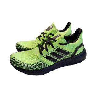 Adidas UltraBoost 20 Men's Shoes Neon Green Volt Signal Black Running Shoes